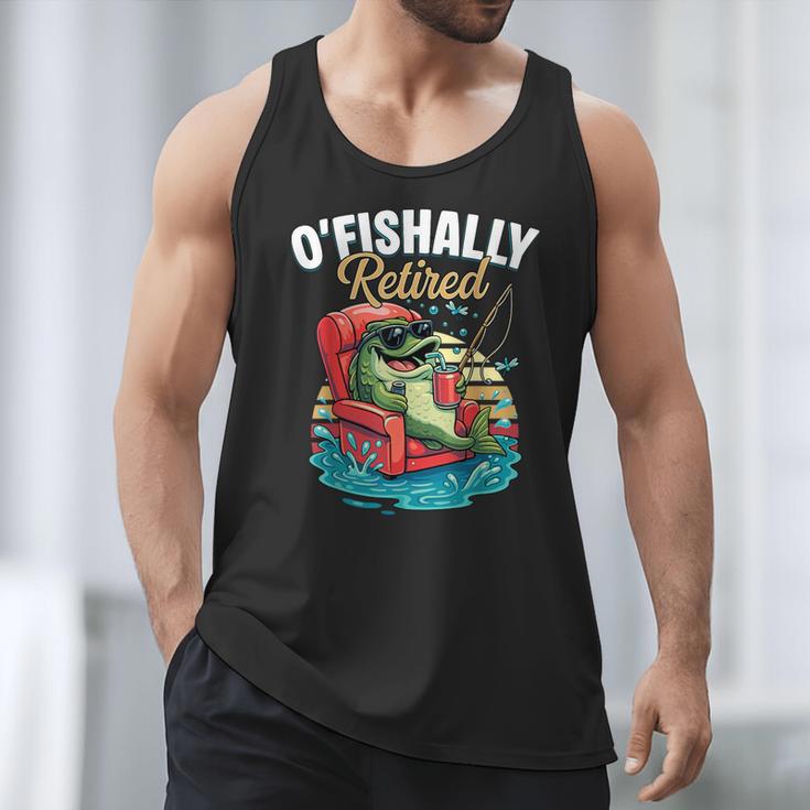 O'Fishally Retired Fishing Retirement Fisherman Dad Men Tank Top O'Fishally Retired Fishing Retirement Fisherman Dad Men Tank Top