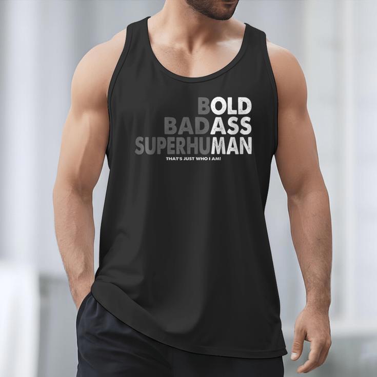 Old Man Saying Gag Dad Husband Birthday Fathers Day Men Tank Top