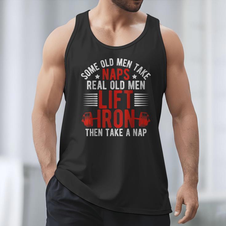 Old Men Gag Workout Gym Fitness Exercise Weightlifting Dad Men Tank Top Old Men Gag Workout Gym Fitness Exercise Weightlifting Dad Men Tank Top
