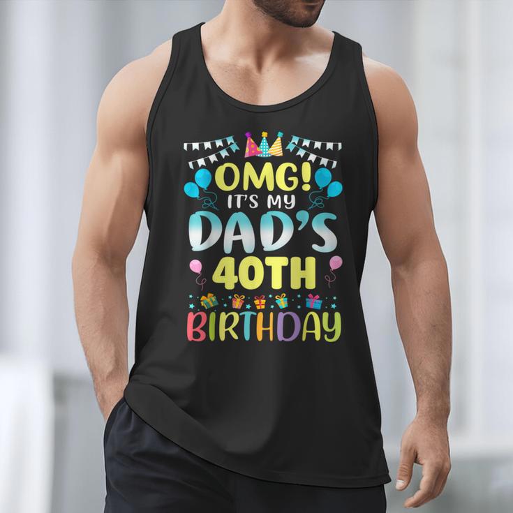 OMG It's My Dad's 40th Birthday Sweet 40 Years Old Men Tank Top