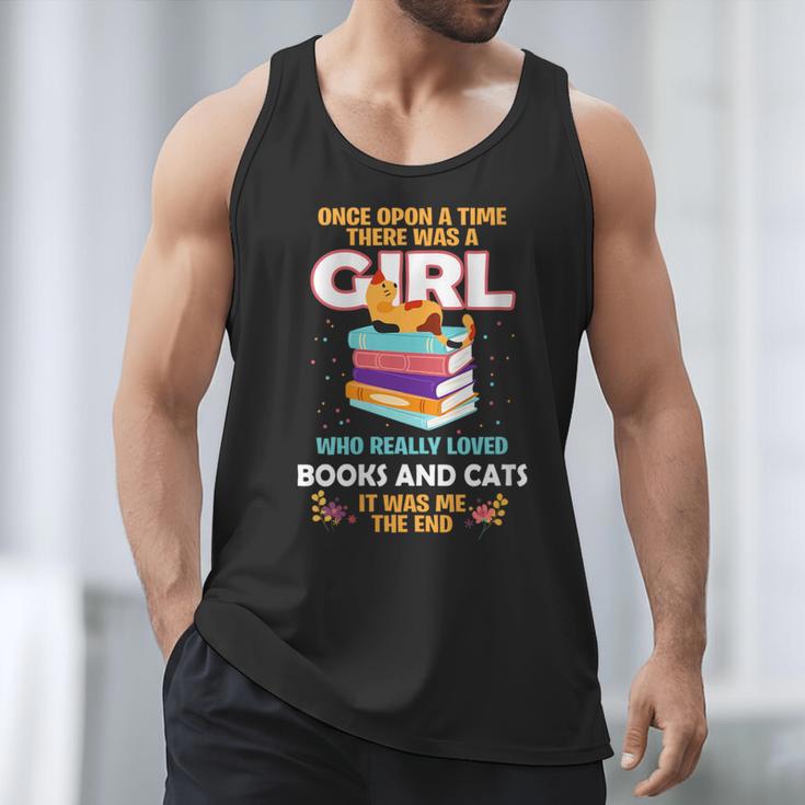 Once Upon A Time There Was A Girl Who Loves Books And Cats Men Tank Top Once Upon A Time There Was A Girl Who Loves Books And Cats Men Tank Top
