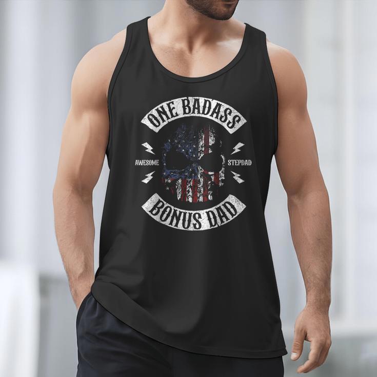 One Badass Bonus Stepdad Birthday Step Dad Men Tank Top