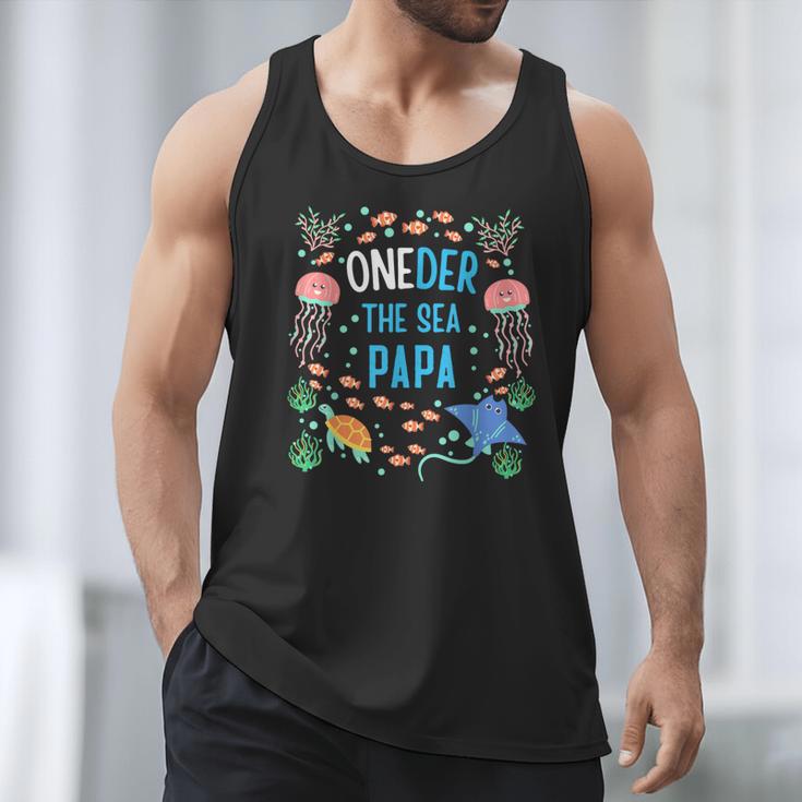 OneDer The Sea Papa 1st Birthday Dad Matching Men Tank Top