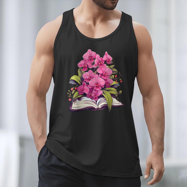 Orchids Flowers Book Floral Men Tank Top Orchids Flowers Book Floral Men Tank Top