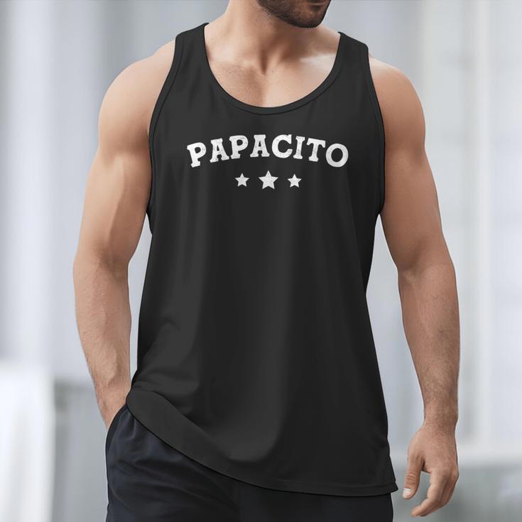 Papacito Retro Top Papi Chulo Cute Vintage Dad Dia Del Padre Men Tank Top