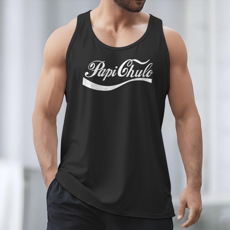 Papi Chulo Mexican Dad Father's Dad Chingon Fathers Day Men Tank Top