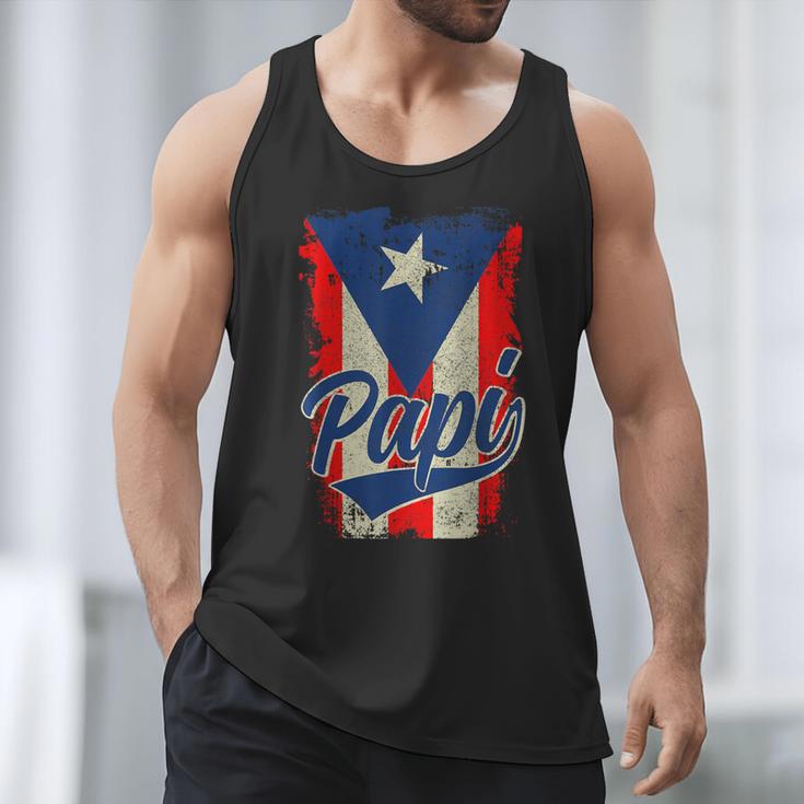 Papi Puerto Rican Dad Puerto Rico Pride Boricua Father's Day Men Tank Top