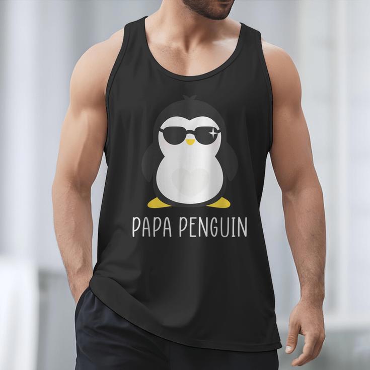 Penguin Papa Father's & Cute Dad Men Tank Top