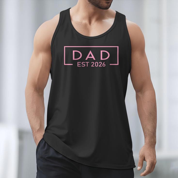 Pink Dad Est 2026 Logo Father 2026 Loading New Dad 2026 Men Tank Top