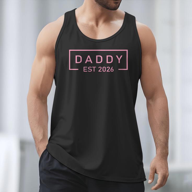 Pink Daddy Est 2026 Logo Father 2026 Loading New Dad 2026 Men Tank Top