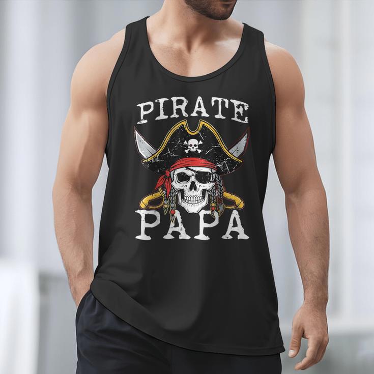 Pirate Papa Skull Family Matching Costume Dad Grandpa Men Men Tank Top Pirate Papa Skull Family Matching Costume Dad Grandpa Men Men Tank Top