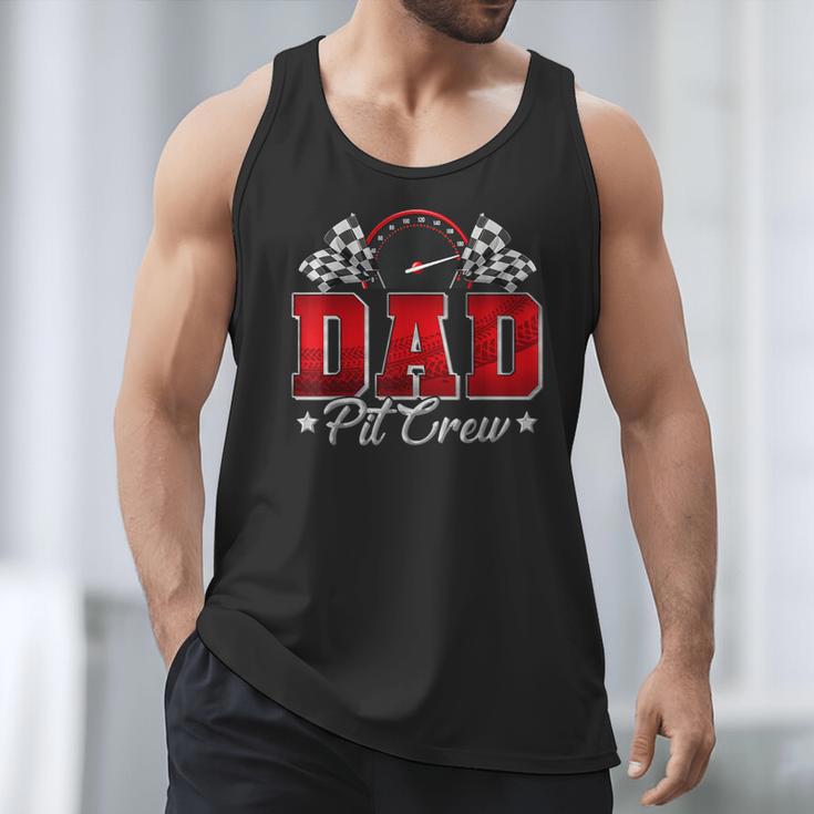 Pit Crew Race Car Racing Dad Family Birthday Party Men Tank Top