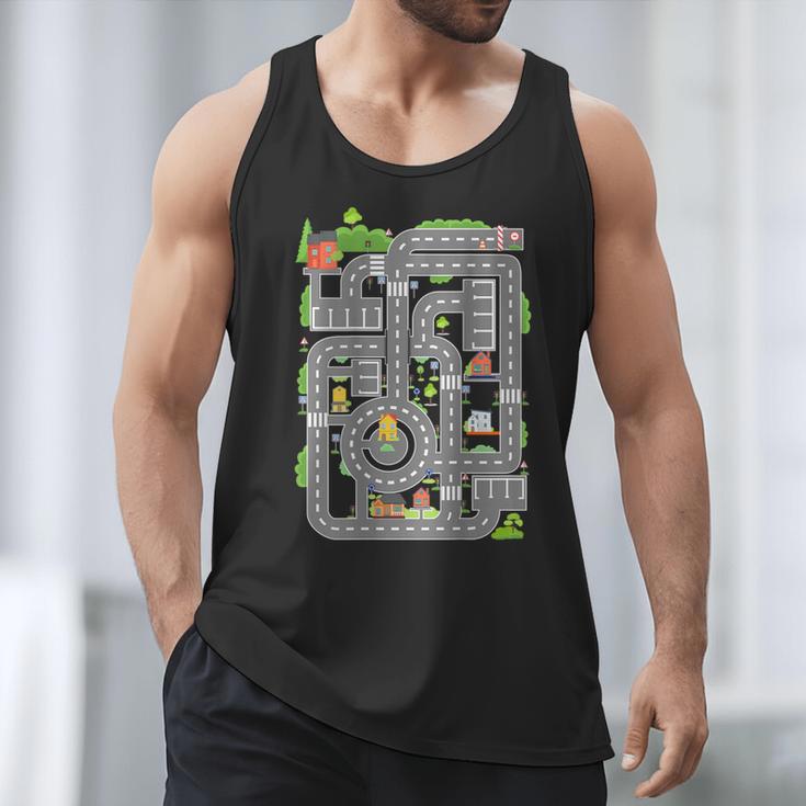 Play Cars On Dad's Back Shirt Kids And Fathers Play Men Tank Top