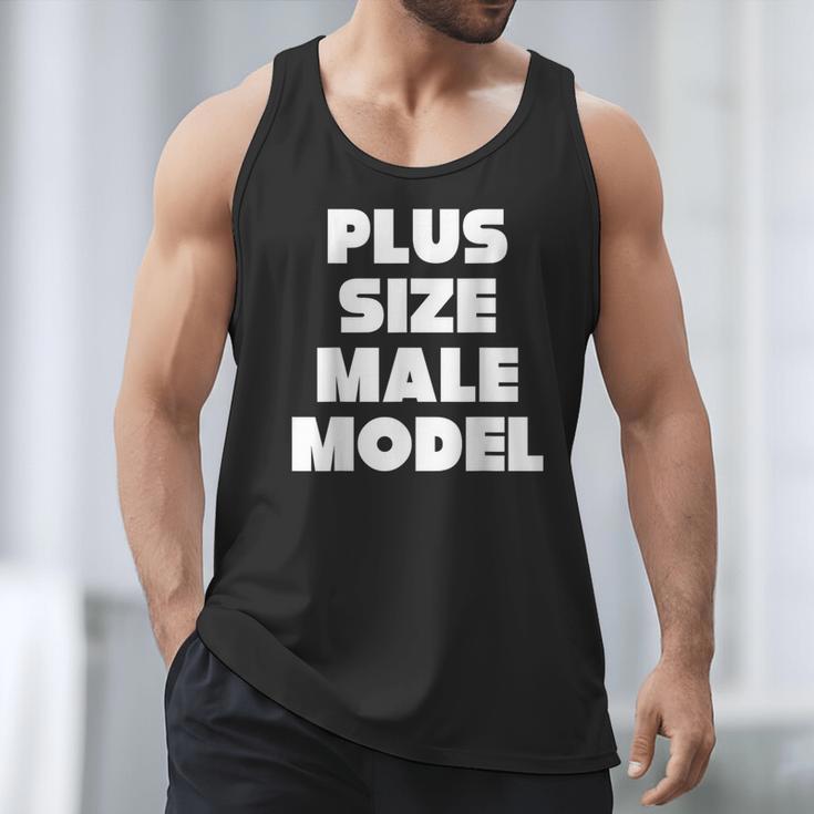 Plus Size Male Model Fat Guy Or Dad BOD Men Tank Top