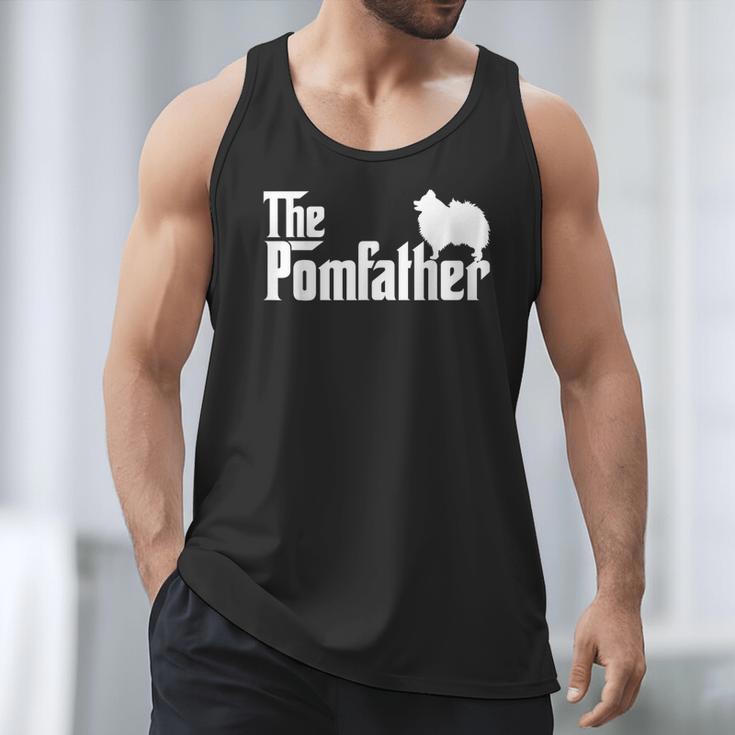 Pomeranian Father Dad The Pom Father Dog Lover Small Men Tank Top