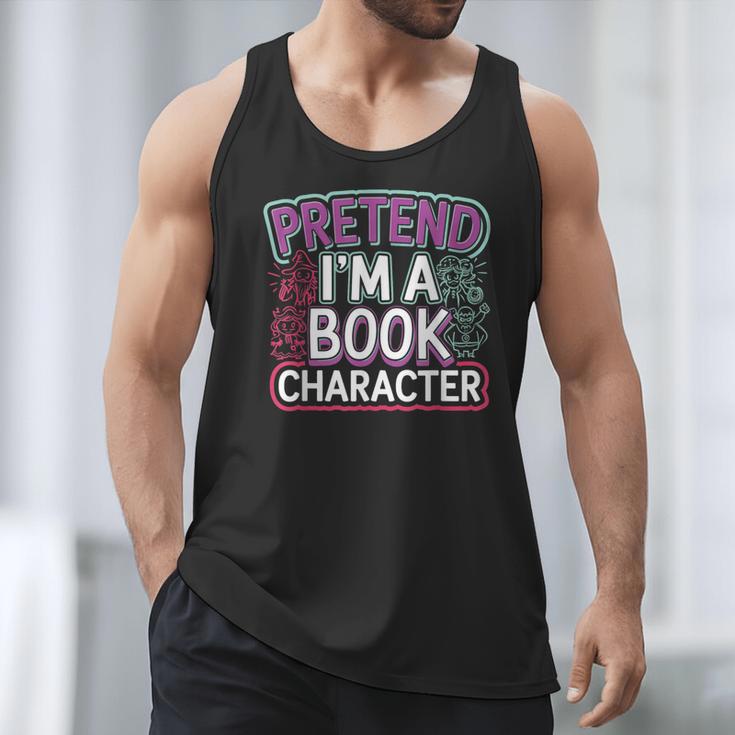 Pretend I'm A Book Character Reader Fan Cosplay Men Tank Top Pretend I'm A Book Character Reader Fan Cosplay Men Tank Top