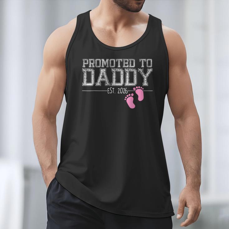 Promoted To Daddy Est 2026 Shirt New Daddy New Dad Men Tank Top