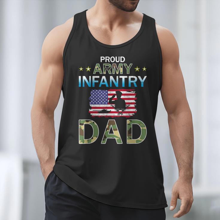 Proud Army Dad-Army Infantry Dad Camouflage Graphics Army Men Tank Top
