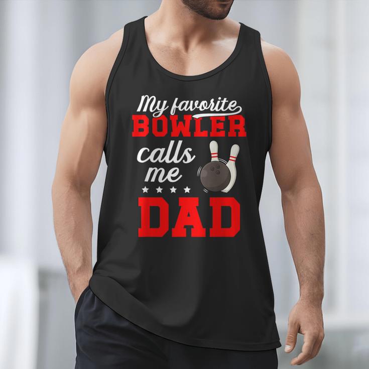 Proud Bowling Dad Of A Bowler Dad Bowling Father Men Tank Top