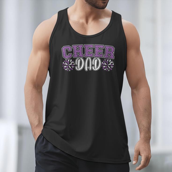 Proud Cheer Dad My Favorite Cheerleader Calls Me Dad Purple Men Tank Top