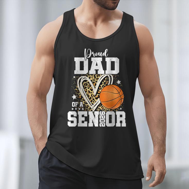 Proud Dad Of A 2026 Senior Basketball Graduation Leopard Men Tank Top