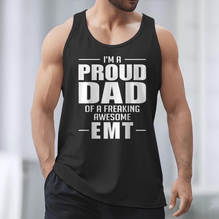 Proud Dad Of a Freaking Awesome EMT Emergency Medical Men Tank Top Proud Dad Of a Freaking Awesome EMT Emergency Medical Men Tank Top