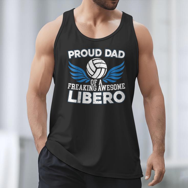 Proud Dad Of A Freaking Awesome Libero Volleyball Father Men Tank Top Proud Dad Of A Freaking Awesome Libero Volleyball Father Men Tank Top