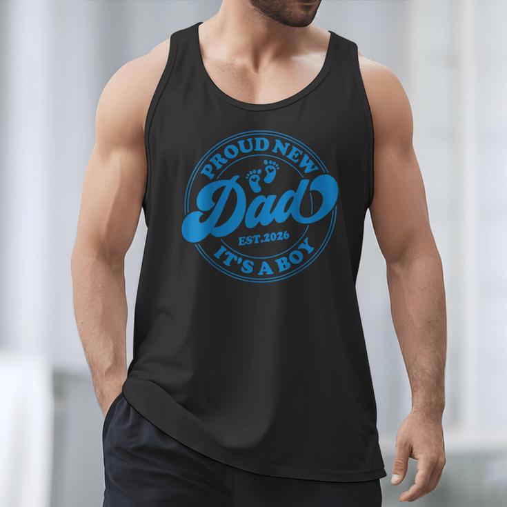Proud New Daddy It's A Boy Dad To Be 1st Time Father Men Tank Top