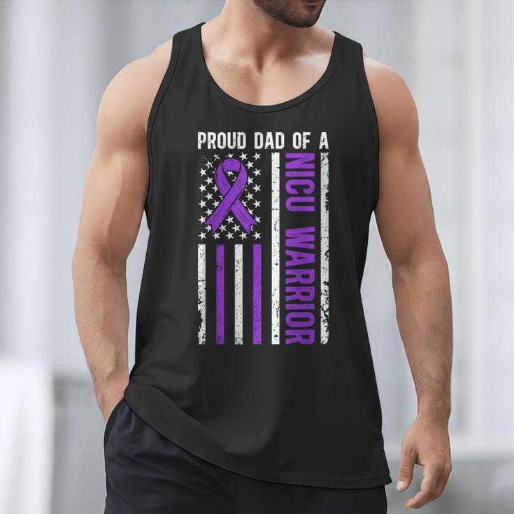 Proud NICU Dad Of NICU Warrior Micro Preemie Baby Father Men Tank Top