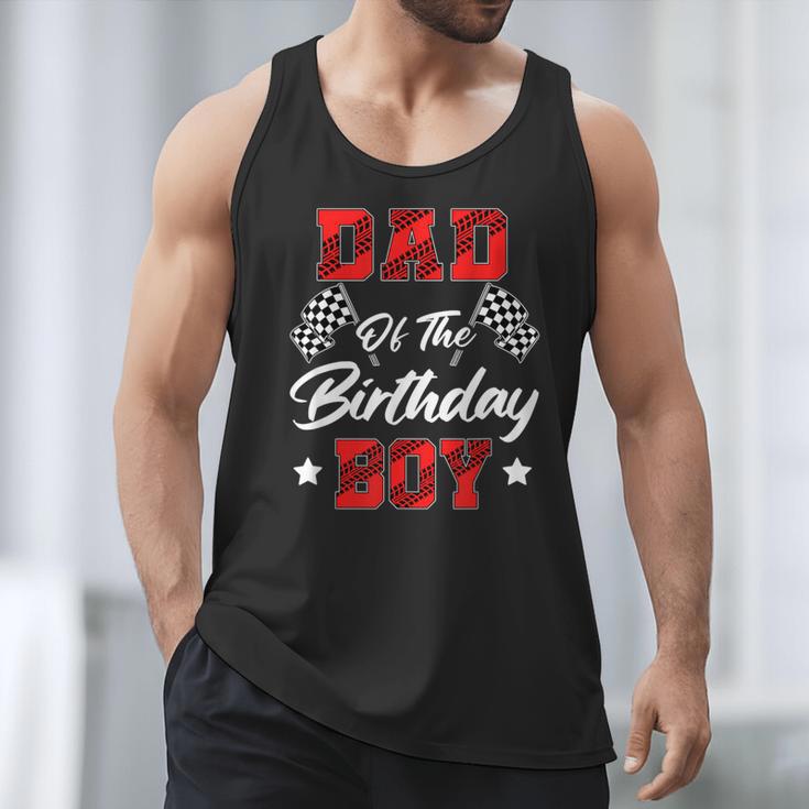 Race Car Dad Of The Birthday Boy Racing Family Pit Crew Men Tank Top