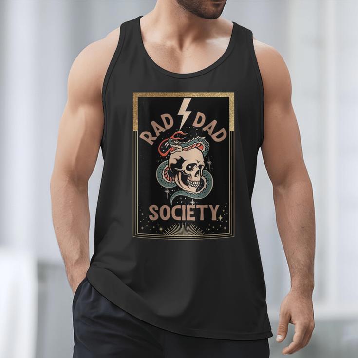 Rad Dad Society Cool Dad Club Dad Life Tee Fathers Day Men Tank Top