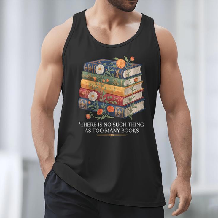 There Is No Such Thing As Too Many Books Reading Men Tank Top