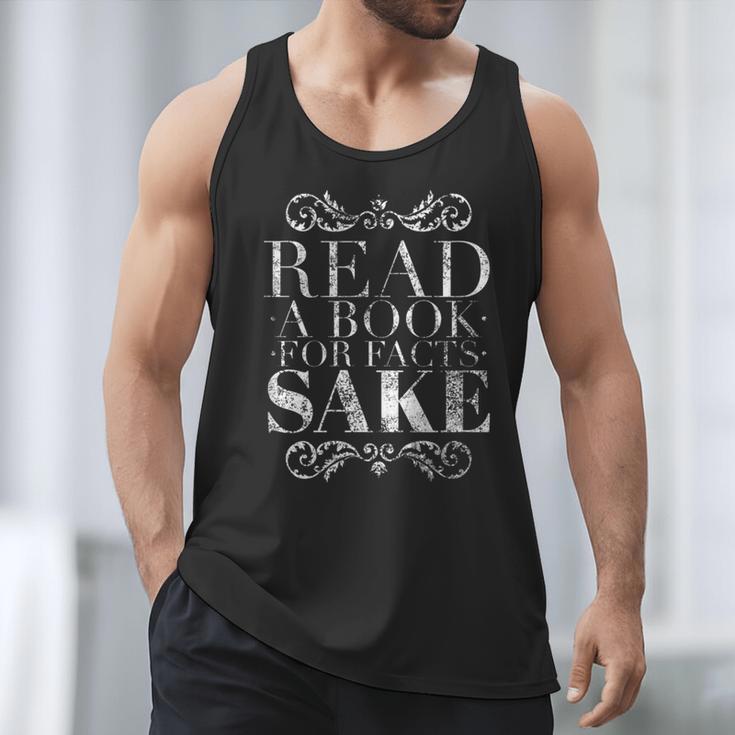 Read a Book For Facts Sake Librarian Men Tank Top