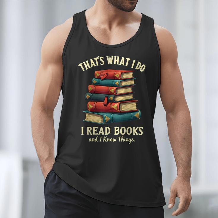 I Read Books Bookworm Halloween Men Tank Top
