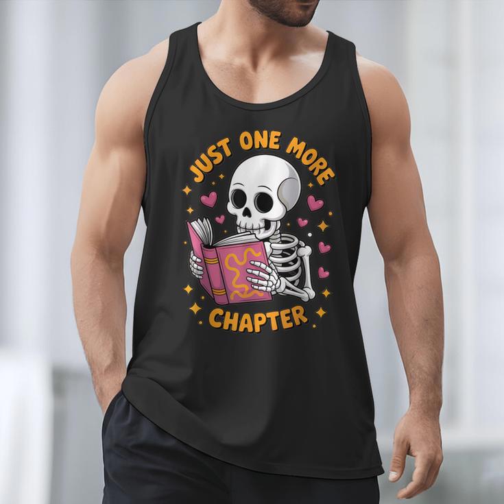 Read Books Lover Bookworm Cute Reading Just One More Chapter Men Tank Top