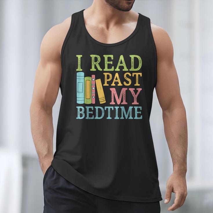 I Read Past My Bedtime Book Quote Humor Men Tank Top