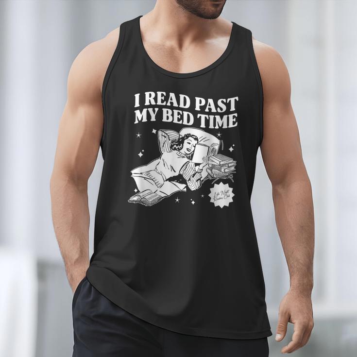 I Read Past My Bedtime Late Night Readers Book Club Men Tank Top