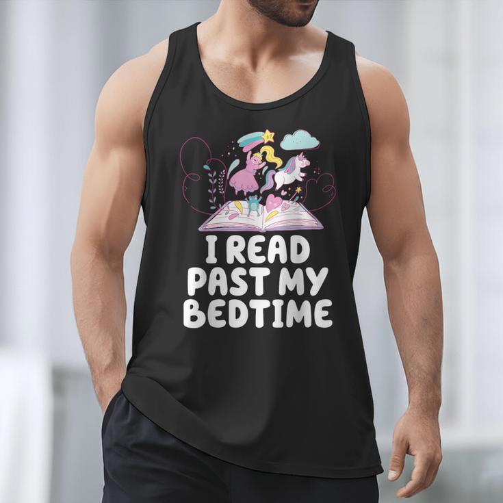 I Read Past My Bedtime Reading Unicorn Book Lover Men Tank Top I Read Past My Bedtime Reading Unicorn Book Lover Men Tank Top