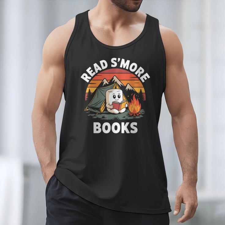 Read S'More Books Cute Campfire Reading Book Lovers Men Tank Top