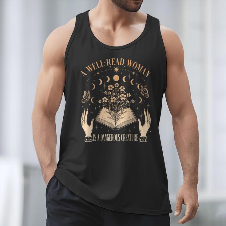 A Well Read Woman Is A Dangerous Creature Reading Book Lover Men Tank Top A Well Read Woman Is A Dangerous Creature Reading Book Lover Men Tank Top