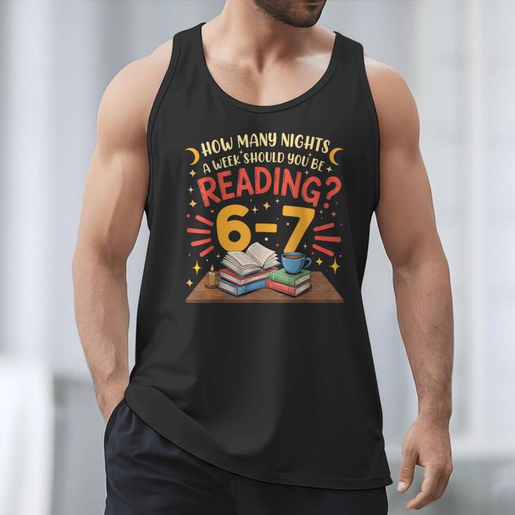 Reading 6 7 Six Seven Meme Slang Teacher Book Lover Men Tank Top Reading 6 7 Six Seven Meme Slang Teacher Book Lover Men Tank Top