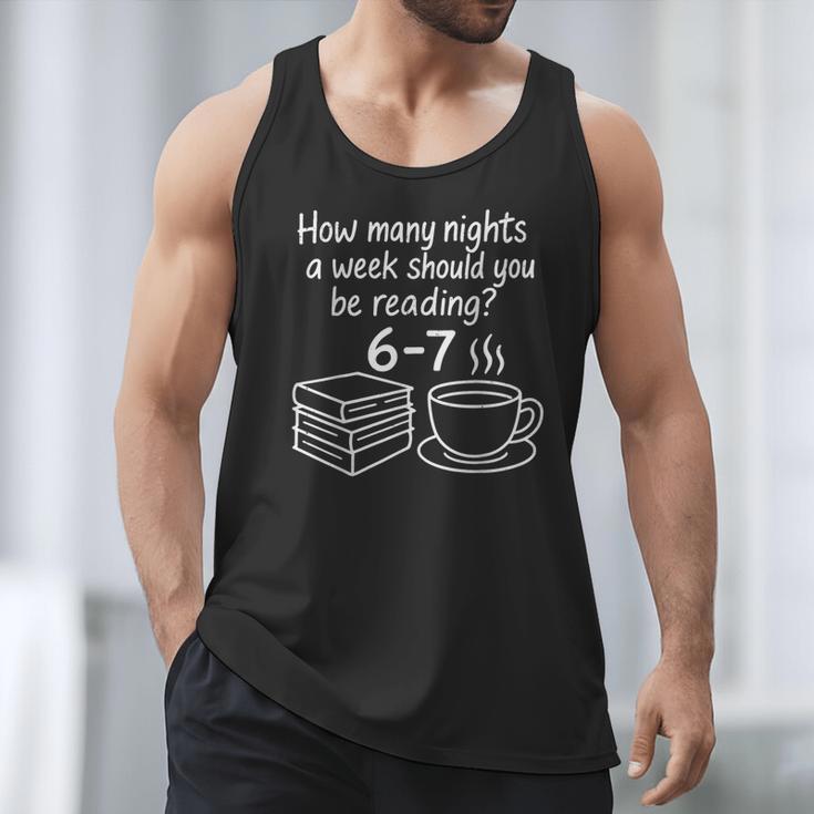 Reading 67 Six Seven English Teacher Book Lover Librarian Men Tank Top