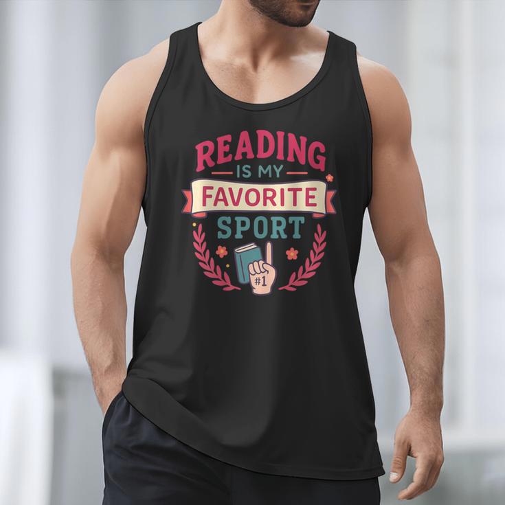 Reading Is My Favorite Sport Book Lover Keepsake For Women Men Tank Top