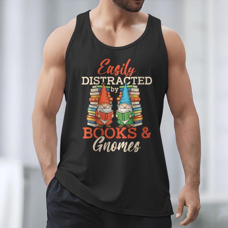 Reading Gnomes Cute Easily Distracted By Books And Gnomes Men Tank Top Reading Gnomes Cute Easily Distracted By Books And Gnomes Men Tank Top