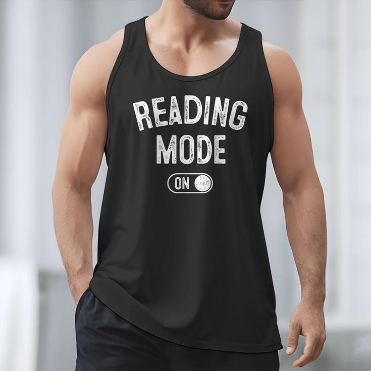 Reading Mode On Book Lover Librarian Teacher Men Tank Top