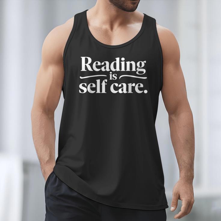 Reading Is Self Care Bookworm Reading Book Lovers Men Tank Top