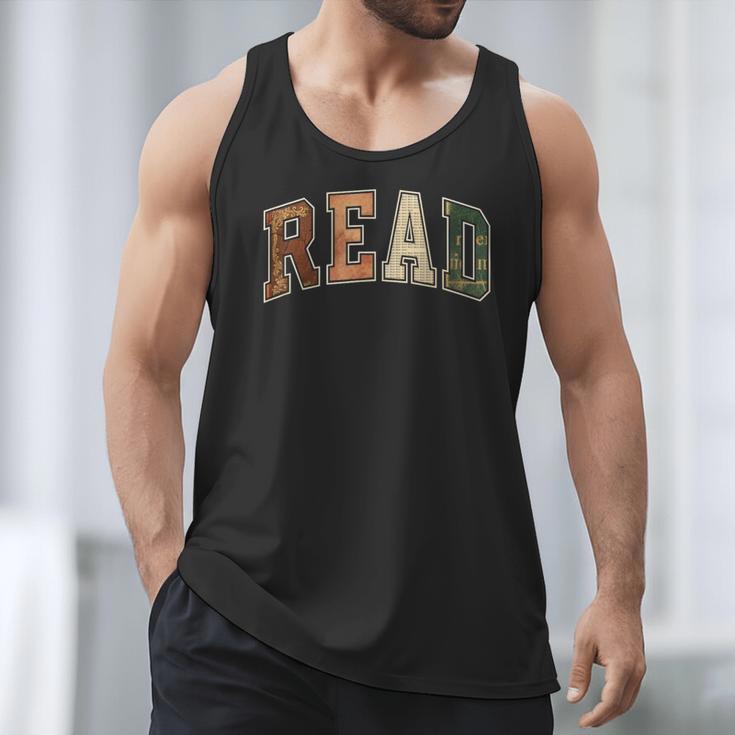 Reading Tee Read Books Teacher Librarian Book Lover Bookworm Men Tank Top