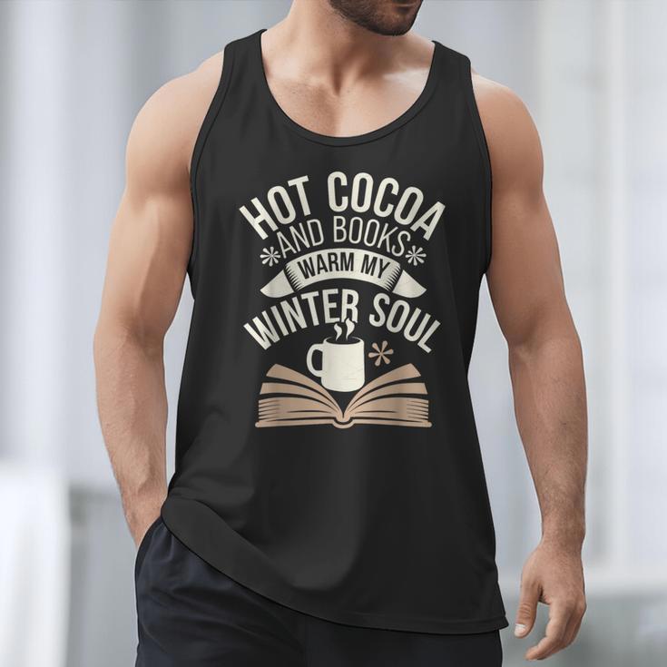 Reading All Winter Cozy Book Lover And Literary Escape Men Tank Top