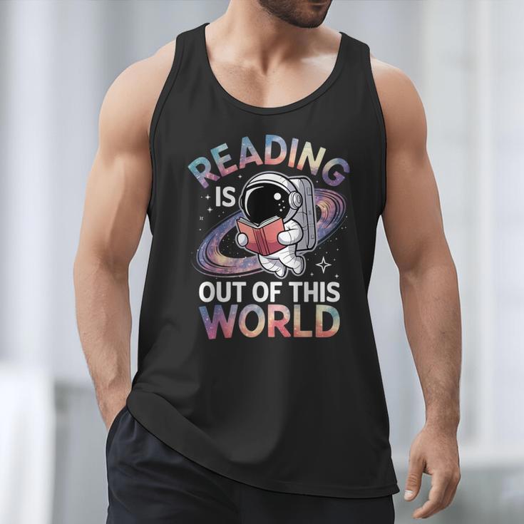 Reading Is Out Of This World Space Book Lover Men Tank Top