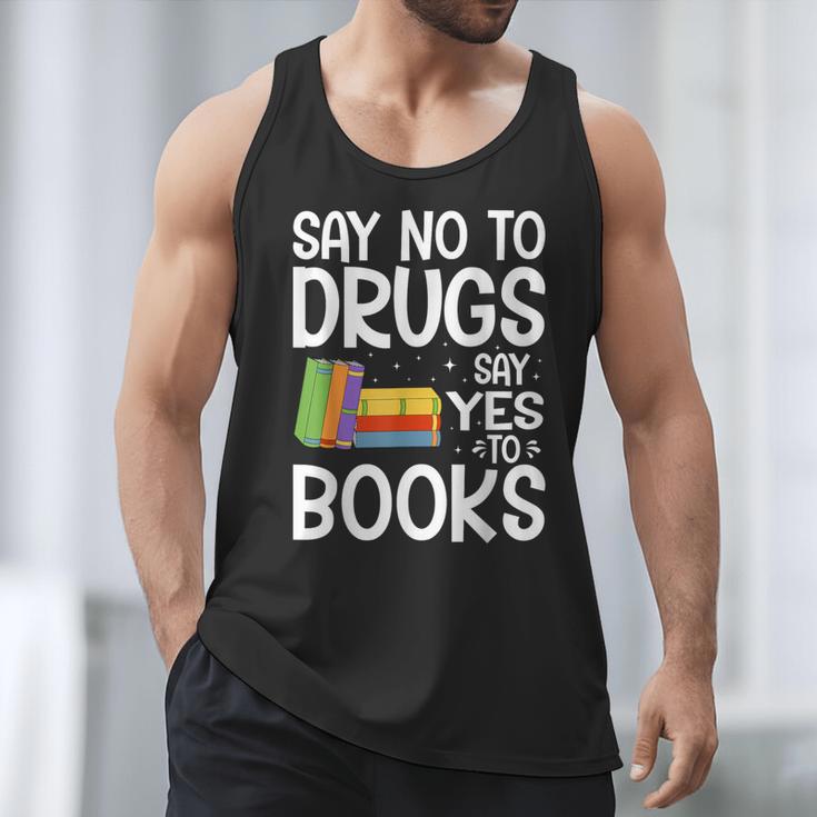 Red Ribbon Week Say No To Drugs Say Yes To Books Drug Free Men Tank Top Red Ribbon Week Say No To Drugs Say Yes To Books Drug Free Men Tank Top